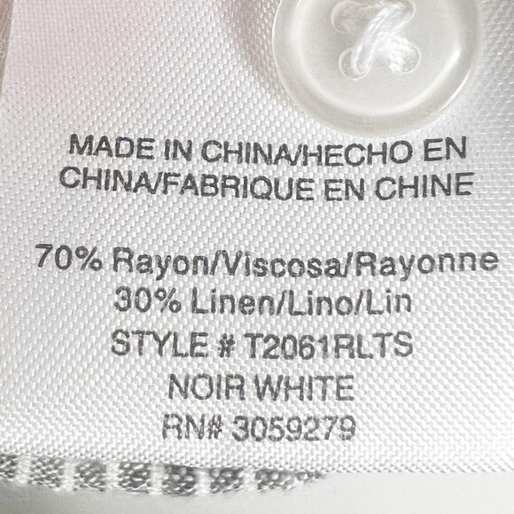 THREAD & SUPPLY Pinstriped Button Up Shirt & Drawstring Pant Set Gray Size Large - Picture 11 of 12